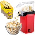 thumbnail image 1 of MBLNBVN Maquina de Palomitas de Maiz con Tapa Medidora,Máquina Palomitero de Aire Caliente Automática Incluye 30 bolsas para palomitas,3 Minutos,Capacidad de 80g,Perfecto para reuniones Familiares, 1 of 5
