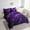 Purple, variant on Erosebridal Cool Lightning Bedding Sets Queen Size, Extreme Weather Comforter Sets with Sheets, Modern Abstract Geometric Reversible Bed Set, Ultra Soft Room Decor, 7pcs