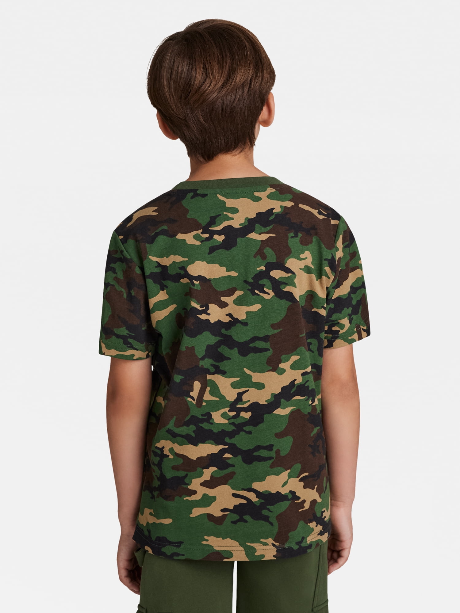 John Deere Boy's Short Sleeve Camo Graphic Crewneck T-Shirt, Sizes 4 - 18