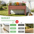 thumbnail image 5 of Raised Beds for Gardening, Outdoor Garden Bed Wooden W/Legs, Above Ground Elevated Flower Shrub Bed wiith Linner, Brown 48 x 24 x 30'', 5 of 7
