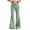 #012 Green-A2, variant on Flare Drawstring Sweatpants for Women Wide Leg Mid Rise Bell Bottom Soft Baggy Sweatpants Elastic Waist Fleece Lined Palazzo Track Pants with Pockets White M