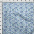 thumbnail image 4 of oneOone Cotton Cambric Medium Blue Fabric Floral Fabric For Sewing Printed Craft Fabric By The Yard 56 Inch Wide, 4 of 4