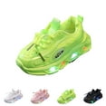 thumbnail image 4 of Otqutp Baby Toddler Rubber Foam Light up Sneakers Lace Lightweight Toddler First Walking Non Slip Sport Shoes Running Outdoor, 4 of 4
