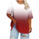 thumbnail image 1 of Mujeres Más Tamaño Manga Larga Tops Cuello Redondo Manga Corta Primavera Verano Camisa Básica Camiseta Superior Poliéster Ligero Suave Cómodo Más Tamaño Tops Casuales, 1 of 6
