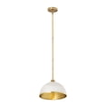 thumbnail image 2 of Z-Lite 1004P14-MW-RB Landry 14" Wide Pendant - Matte White / Rubbed Brass, 2 of 7