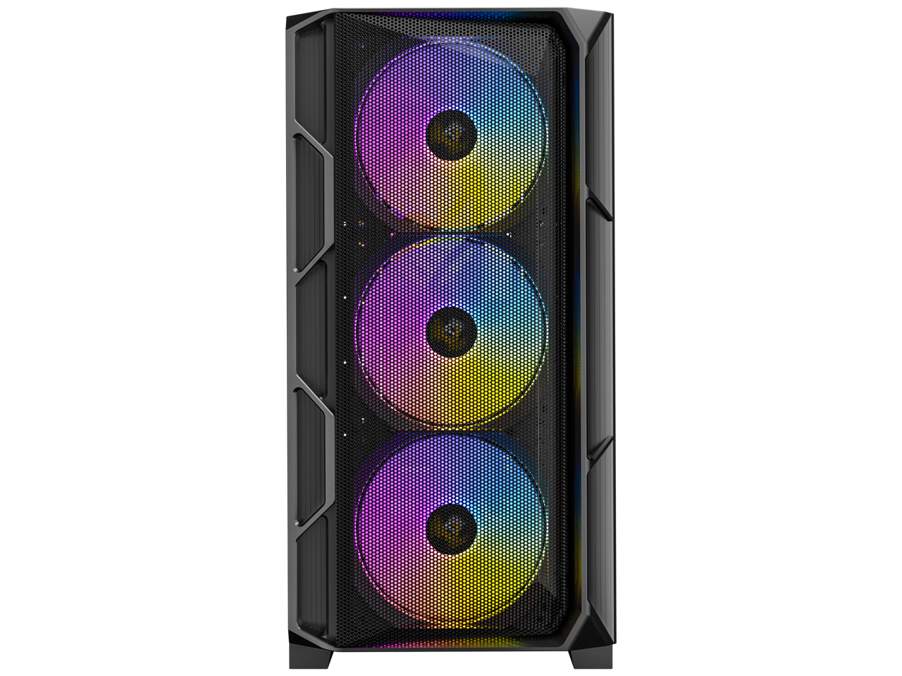 Antec Flux Rear Tempered Glass ATX Mid Tower APC Case, 5 PWM Fans Included