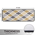 thumbnail image 5 of Kitchen Rugs Sets Of 2,Multicolor Geometric Quatrefoil Pattern Anti Fatigue Kitchen Mat Rugs Non Slip Washable,Decorative Kitchen Floor Mats for Kitchen,Sink,Laundry,17"x47"+17"x47", 5 of 5