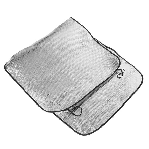 140x70cm Car Sunshade Solar Reflective Silver Front Windshield Sun Shade Dual UV Rays Protection