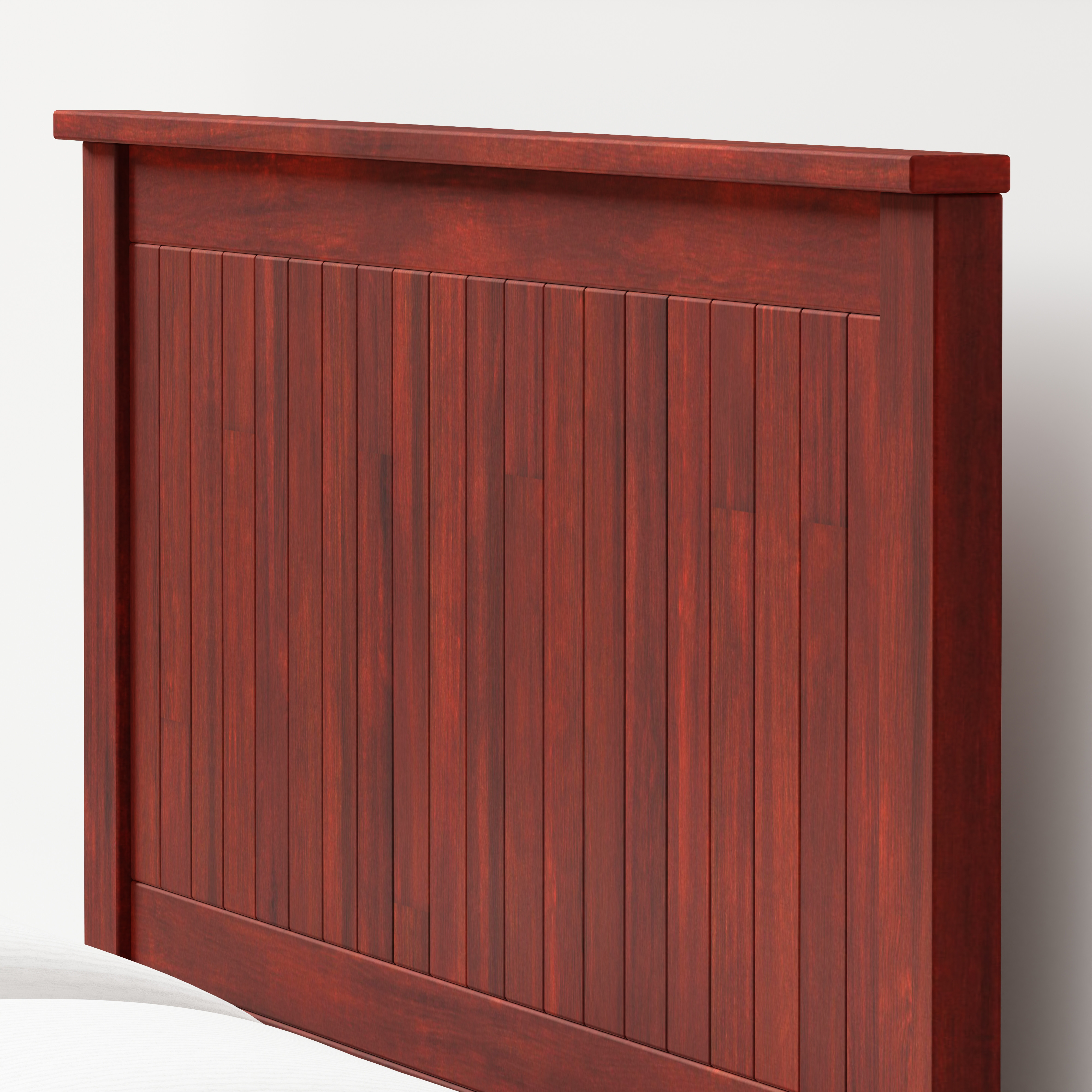 Wainscott Wood Panel Headboard in Cherry -  Queen Size
