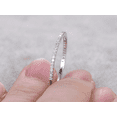 thumbnail image 4 of 0.25 ct Classy Semi Eternity Wedding Band with Real Moissanite Diamonds, 4 of 5
