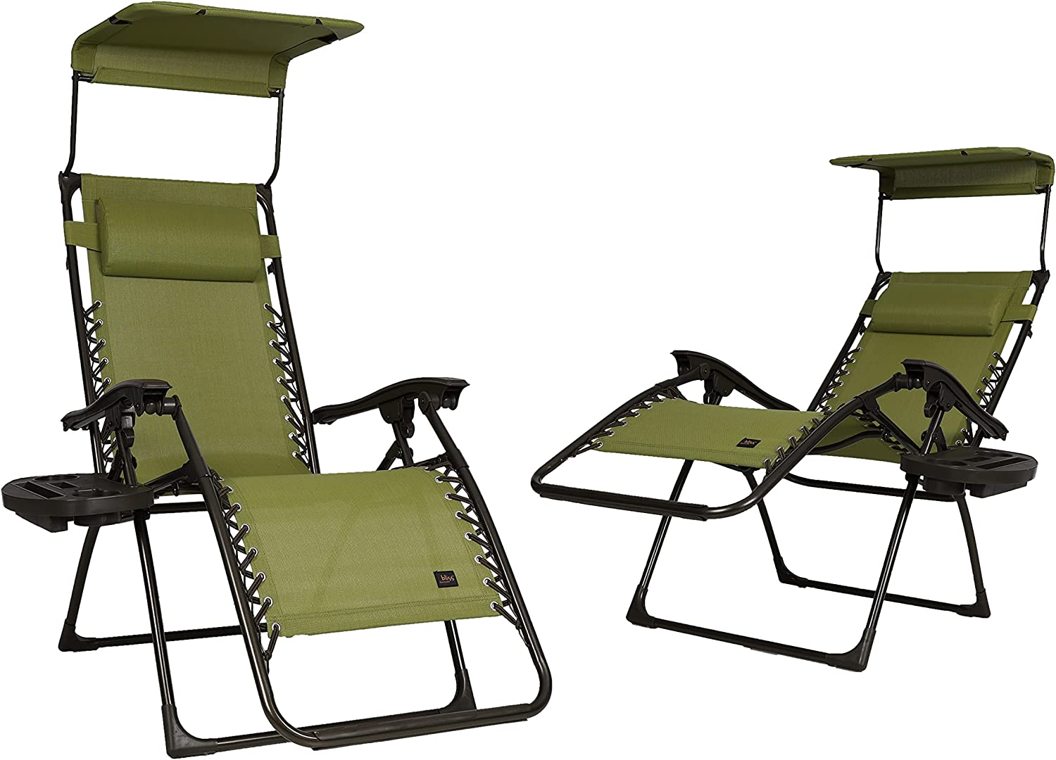 ANKYT Zero Gravity Chair with Canopy and Side Tray, Terracotta, 26