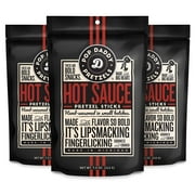 Pop Daddy Hot Sauce, 7.5oz Healthy Bold Gourmet Flavored Pretzel Sticks (3 Pack)