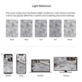 thumbnail image 5 of ReaLife Rugs Machine Washable Area Rug - Living Room Bedroom Bathroom Kitchen Entryway Office - Padded Crease Free Stain Resistant Premium - Modern Geometric Contemporary - Miles - Gray 7'6" x 9'6", 5 of 13