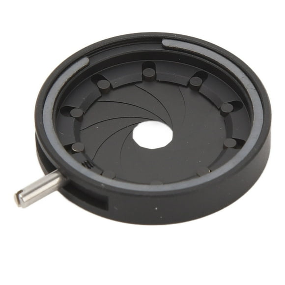 Diafragma De Iris, aleación De Aluminio Estable Y Confiable Adaptador De Diafragma De Apertura De Iris De 1 A 16 Mm 10 Hojas Para Microscopio