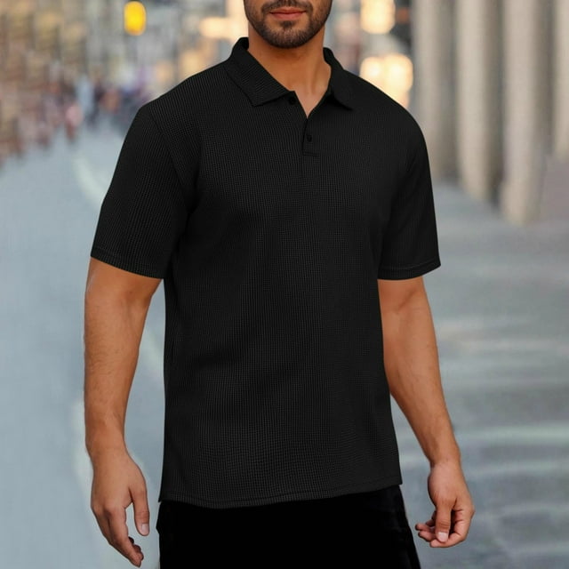 pstuiky camisetas de hombre, Camiseta informal de manga corta para hombre, estilo deportivo, color liso, para fitness camisas casuales para hombre l