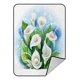 thumbnail image 1 of Manta polar ABPHQTO Bouquet Calas Blancas 145x200 cm, 1 of 1