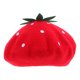 thumbnail image 1 of Sombrero de boina de fresa de lana para mujeres con tapa francesa boina decorativa sombrero de fresa de fresa., 1 of 6