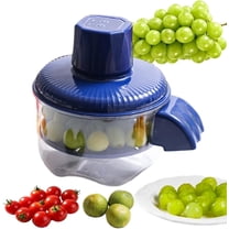 Hinzonek Electric Automatic Grape Peeling Machine,USB-C Charging,One-Button Garlic Peeler,Suitable for Small Fruits Such as Grapes, Garlic, Jujube,Potato, Tomato,Blue