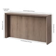 thumbnail image 4 of Evelyn&Zoe Modern/Contemporary 56" Wide Antiqued Gray Oak Console Table, 4 of 7