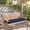 Navy, variant on Nalqet 36×18 inch Outdoor Memory Foam Bench Cushion – Waterproof Patio Seat Pad for Porch Swing, Adjustable Strap and Handle Included, Navy