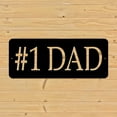 thumbnail image 3 of Pillars Customs #1 Dad Sign, Home Man Cave Wall Art for Dad (12" W x 5" H, Brown), 3 of 5