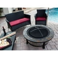 Hiland FT51216 Burning Fire Pit w/Wood Grate and Domed Mesh Screen Lid