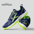 thumbnail image 3 of Hundred Raze Unisex Badminton Sport Shoes (Non-Marking) | Navy-Lime  | for Indoor Squash, Table-Tennis, Basketball & Paddle Pickle | Lightweight | X-Cushion, Toe Assist, 3 of 7