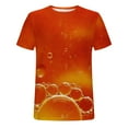 thumbnail image 5 of Lilgiuy Shirts for Men Graphic Tees, Men's Summer Novelty 3D Beer Bubbles Printed Short Sleeve Oversized T-Shirt Tops Shirts and Blouses Holiday Gifts(Red,2XL), 5 of 5