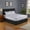Black, variant on Alive Pixels Bed Skirt Black Solid 100% Cotton Split Corner 1Pc 18" inch Drop 800TC (King, Black)
