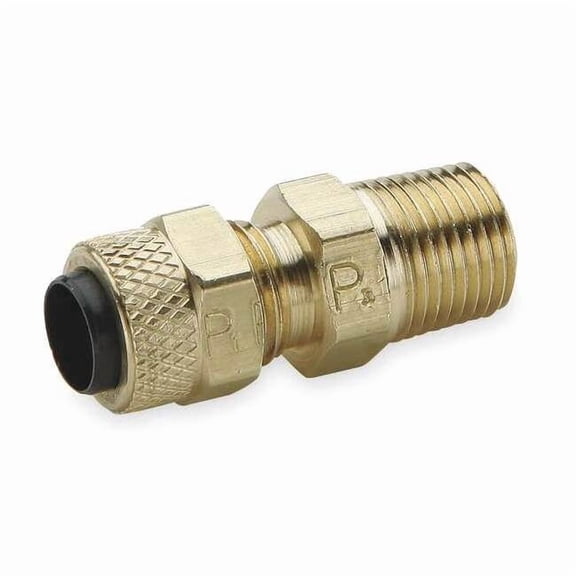 Parker 5/16" Compression x 1/4" MNPT Brass Connector 10PK 68P-5-4