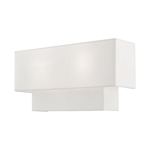 Livex Lighting Claremont 2 Light ADA Wall Sconce in Brushed Nickel