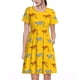 thumbnail image 1 of Balery Leopard Print Vestidos sueltos de manga corta para mujer, vestidos de verano 2025, vestidos casuales de corte A con vuelo., 1 of 6