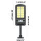 thumbnail image 3 of Herramientas y mejoras para el hogar Luces solares para exteriores con sensor de movimiento, IP65, 3 modos, control remoto, luces de seguridad para pared, para cercas, patios, jardines, puertas de ent, 3 of 9