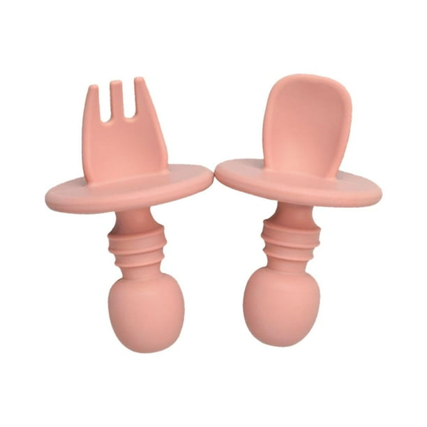 Silicona Para Bebés Cuchara Para Bebés Tenedor Bebé Led Destete Suministros De Alimentación Para Bebés matsuzay HA045477-01