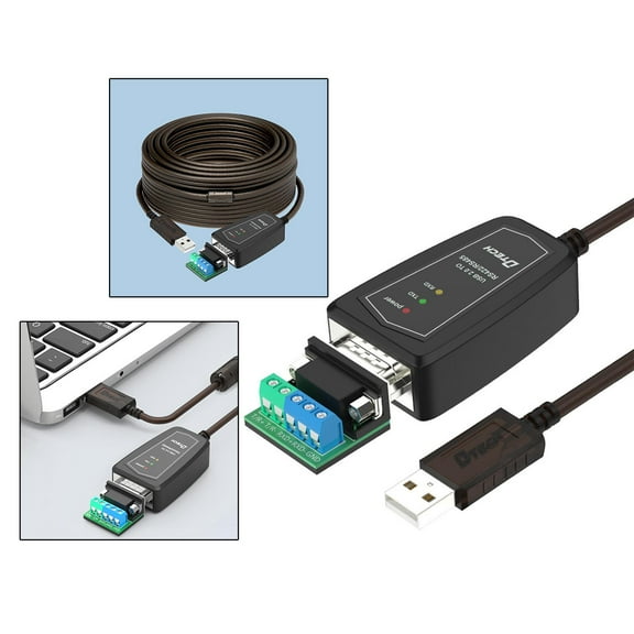 USB to RS422 or RS485 Serial Port Converter Adapters Cable 15Kv-ESD Interference Support 256 Nodes Converter for Windows 10 8 7 XP Length 1.5m Cable Length 1.5m