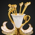 thumbnail image 3 of Swan Base Holder Dinnerware Set Spoon and Fork for Tea Coffee Desserts Appetizers Easy to Clean and Dishwasher Safe, 3 of 11