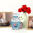 thumbnail image 6 of JAGASY Music Urns for Music Lover - Keepsake 3 Inch Abstract Small Urn for Men & Women Cremation - Tiny Funeral Blue Urn for Human Ashes Remains - Miniature Urns for Memorial, 6 of 7