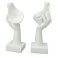 thumbnail image 6 of Thinker Face Statue Resin Face Sculpture Figurine Table Decorations For Living Room Bedroom Office Desktop, 6 of 21