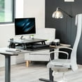 thumbnail image 6 of VIVO Black 26" Height Adjustable Standing Desk Monitor Riser Sit Stand Tabletop, 6 of 6