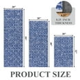 thumbnail image 5 of MeyJey Blue Kitchen Rug Set 3 Piece, Non Slip Machine Washable Mats for Home Floor and Living Room, 5 of 10
