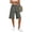 Gray(Womens Shorts), variant on ZHYou Linen Shorts for Women Drawstring Waist Casual Loose Fit Side Split Hem Summer Long Shorts with Pockets,Black,Size L