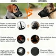 thumbnail image 5 of Dog Muzzles for Small Medium Large Dogs, Adjustable Breathable Mesh Dog Mouth Cover with Reflective Strips, Prevent Biting Barking Chewing, Allow Drinking Eating(XS), 5 of 9