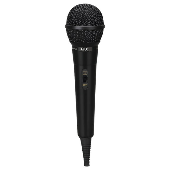 QFX M-106 Unidirectional Dynamic Microphone with 10-foot Cable