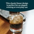 thumbnail image 4 of Libbey Cut Cocktails Rocks Glasses Set, Clean, Linear Glassware Drinking Glasses Set of 4, Dishwasher Safe Glasses for Weddings, Birthdays, and More, 4 of 5
