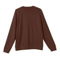 thumbnail image 5 of GrmtClth Mens Crew Neck Sweaters Lightweight Knit Sweaters Casual Basic Comfy Soft Long Sleeve Pullover Brown L, 5 of 6