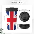 thumbnail image 3 of Gukieu English Print Insulated Coffee Cup, Portable Stainless Steel Vacuum Cup with Lid, Unisex, Suitable for Office, Cafe, Car, 3 of 8