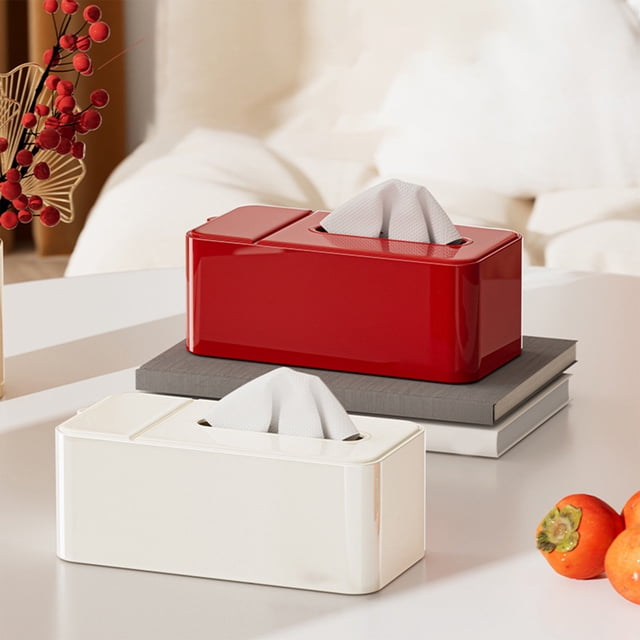 Plastic Paper Towel Holder for Living Room & Dining Room - Wet Proof & Durable Storage Box for Tissues