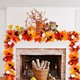 thumbnail image 1 of Oioii Fall Leaf Garland, Artificial Maple Leaf Autumn Garland Fall Leaves Hanging Vines Fall Maple Leaves Thanksgiving Decor for Home Wedding Fireplace Party, 1 of 6
