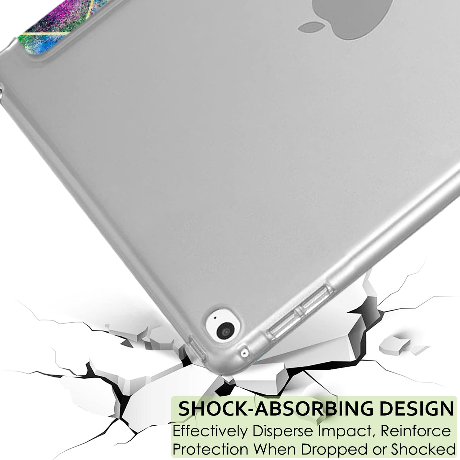 iPad 2015 PRO 12.9 Inch 1 Gen [ 1st Generation ] A1652 A1584 ML0H2LL/A  ML0G2LL/A ML0N2LL/A Printed Slim Hard Shell Protective Stand Cover -  Diamond 