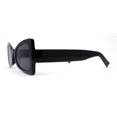 thumbnail image 3 of Womens Retro Bow Shape Narrow Butterfly Plastic Sunglasses All Black, 3 of 4